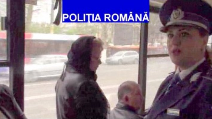 Poliţiştii au luat la control mijloacele de transport în comun şi au prins mai mulţi hoţi